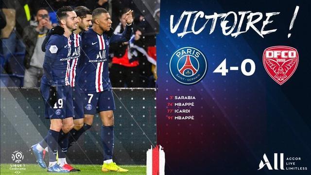  巴黎圣日耳曼主场大胜，姆巴佩梅开二度展锋芒